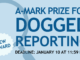 Text reads: A-Mark Prize for Dogged Reporting. Deadline January 10 at 11:59 p.m. CT